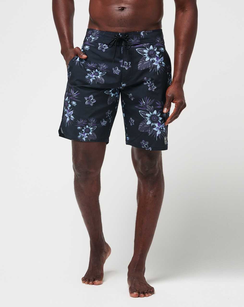 Black Travis Mathew Tiki Time Boardshort | PIGR67189