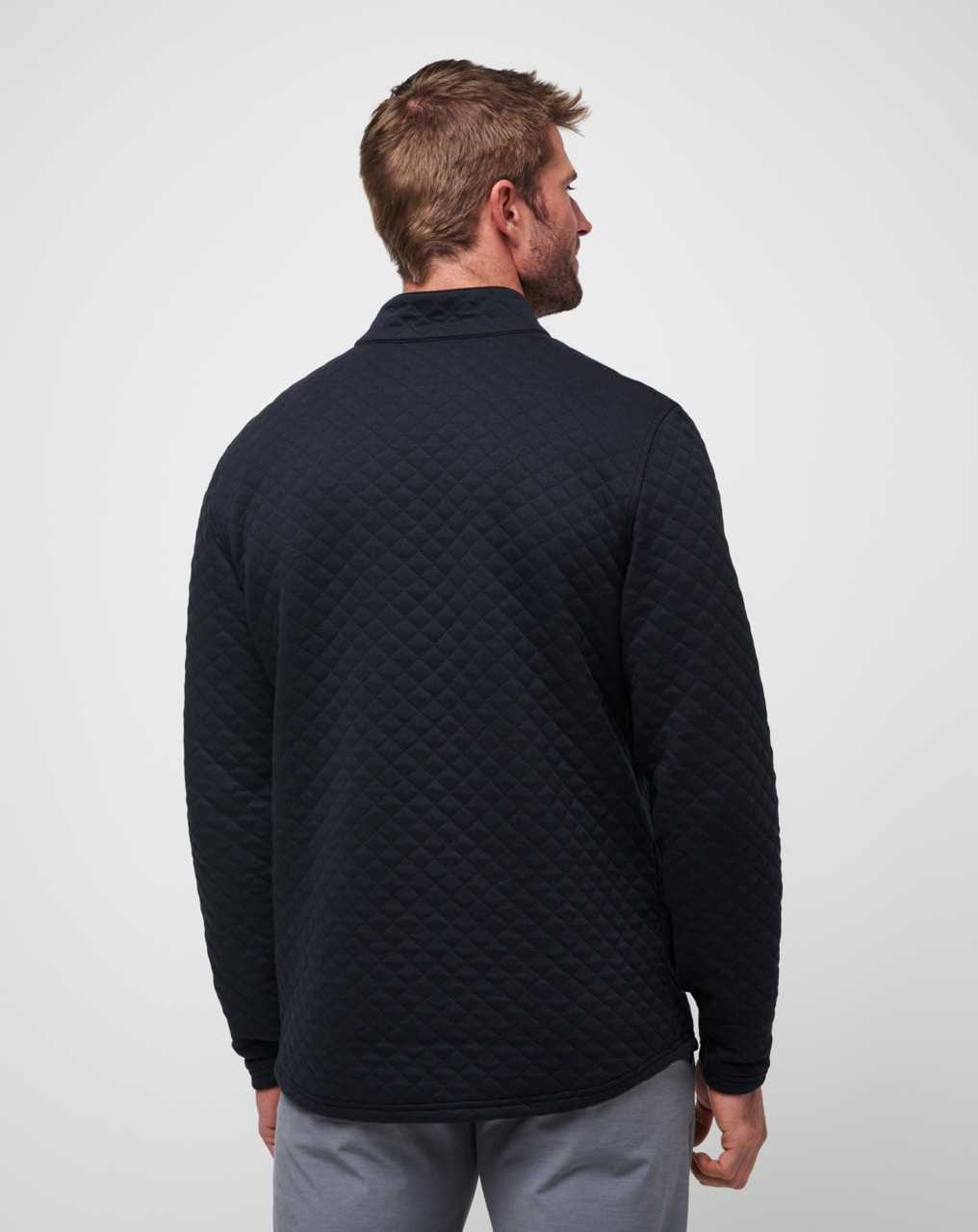 Black Travis Mathew Transatlantic Quarter Zip | FAGE20847