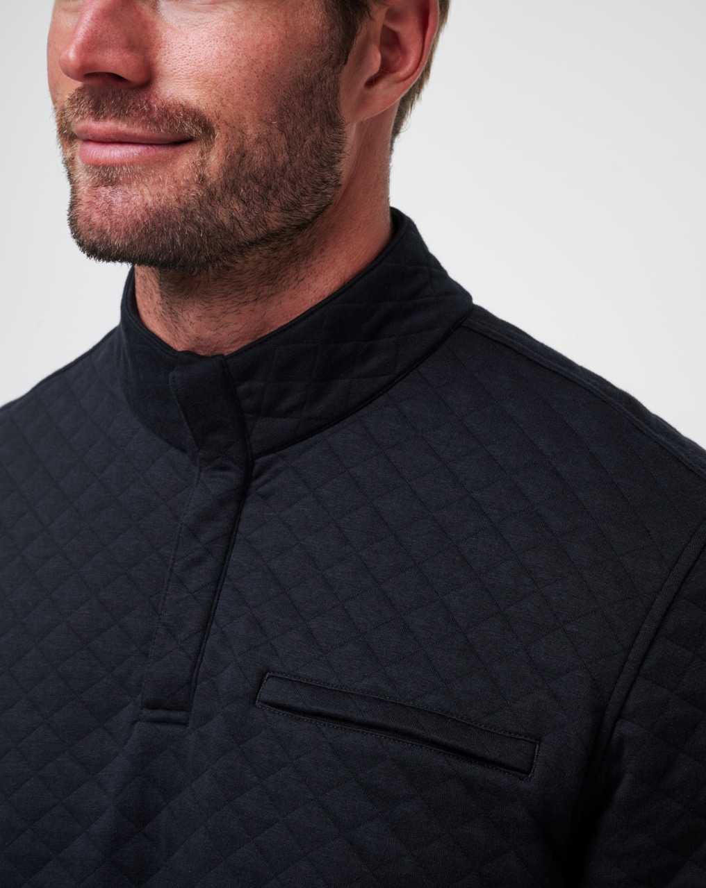 Black Travis Mathew Transatlantic Quarter Zip | FAGE20847