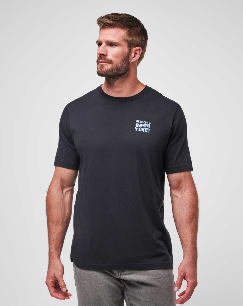 Black Travis Mathew Trenched Tee | FLEX03896