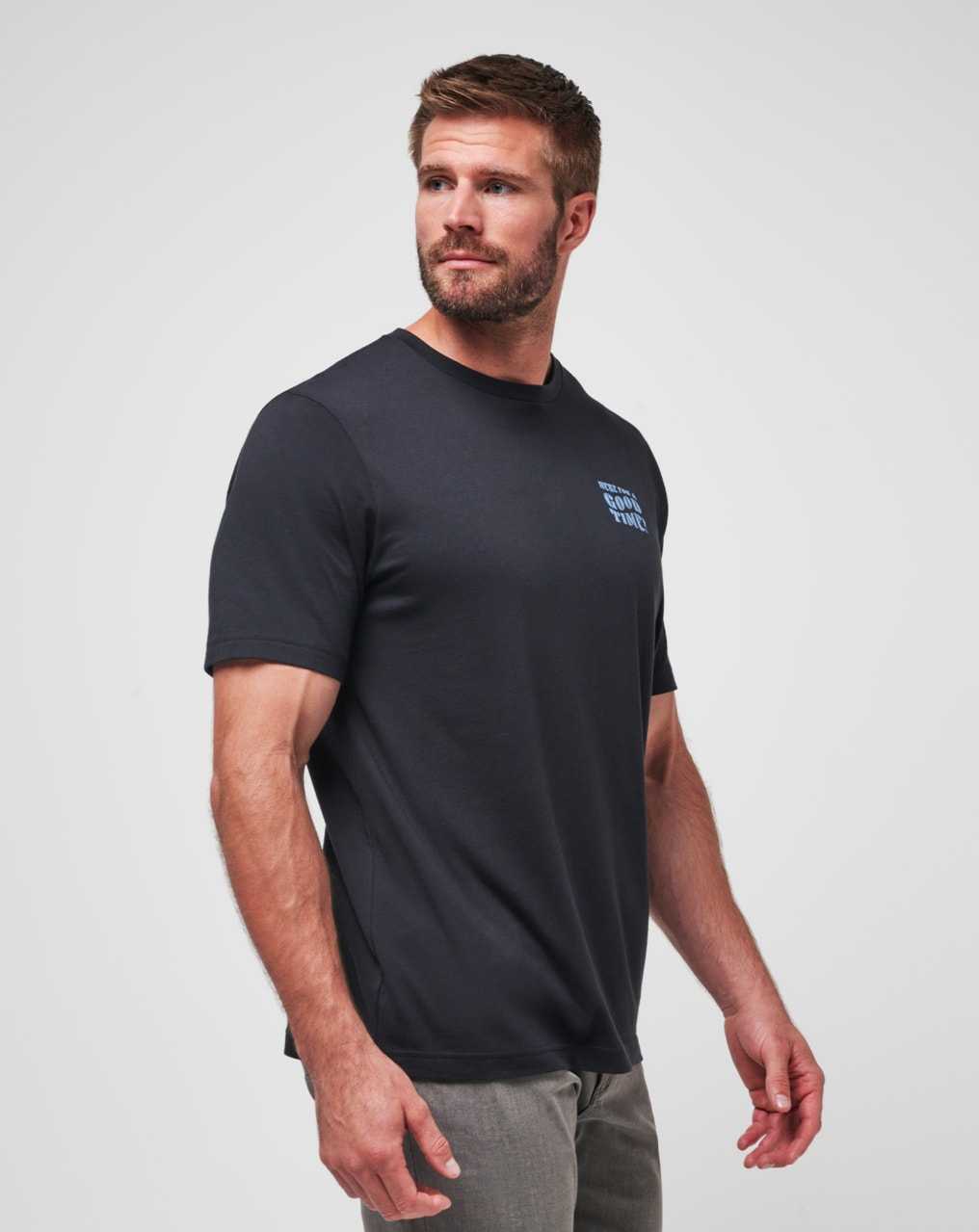 Black Travis Mathew Trenched Tee | FLEX03896