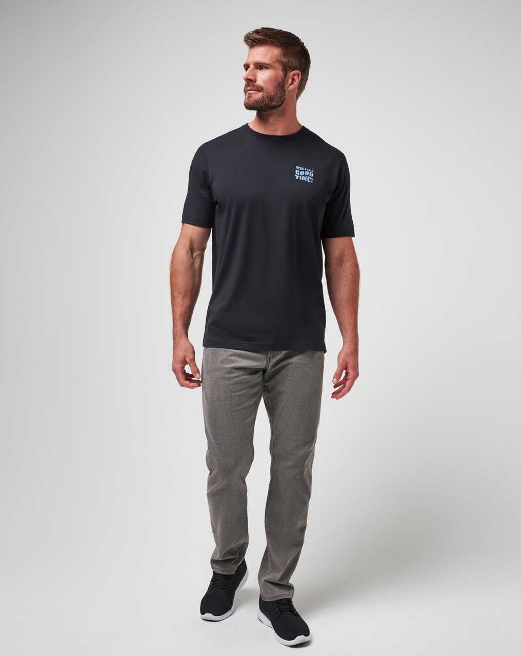 Black Travis Mathew Trenched Tee | FLEX03896