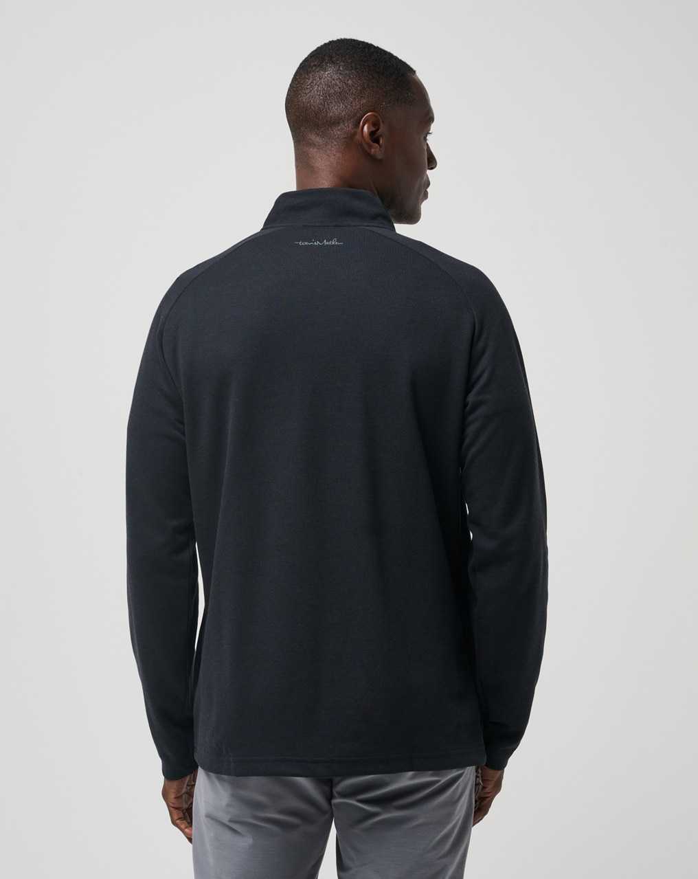 Black Travis Mathew Upgraded Quarter Zip | AUXS09685