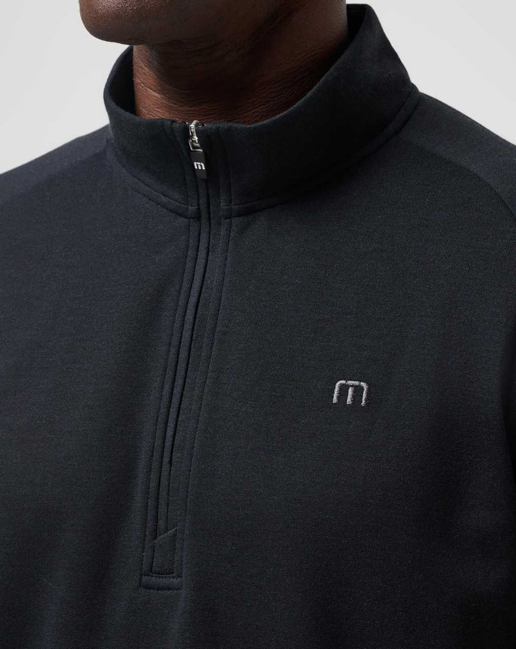 Black Travis Mathew Upgraded Quarter Zip | AUXS09685