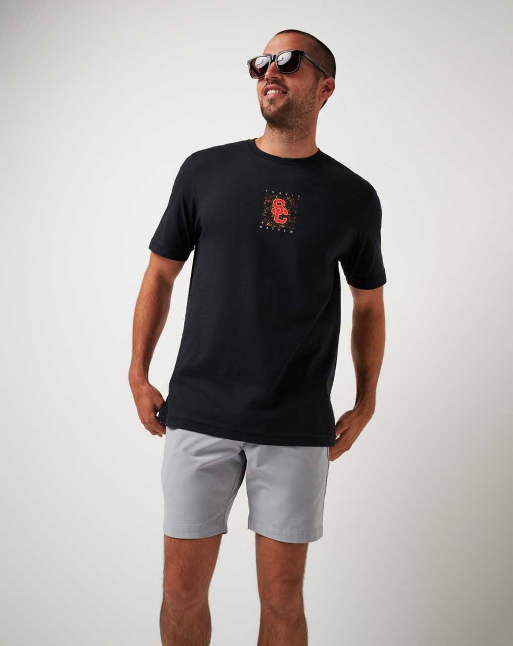 Black Travis Mathew Usc School Spirit Tee | GYQM24085