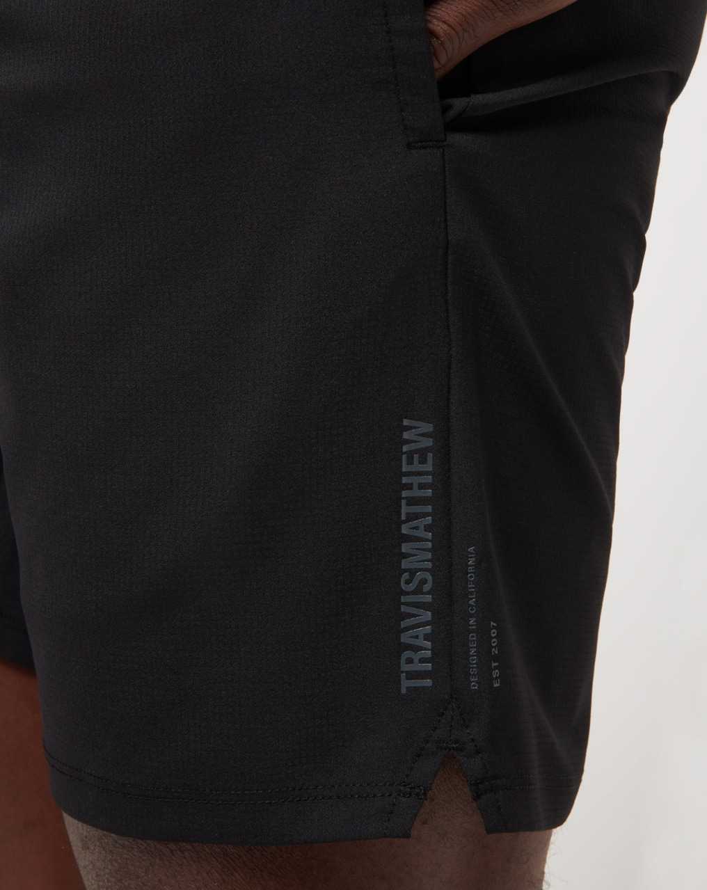 Black Travis Mathew Wanderlust E-waist Short 7.5in | VYBE68034