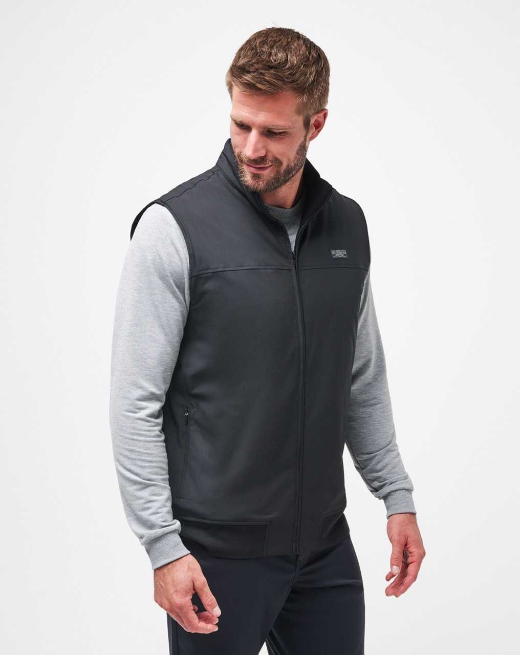 Black Travis Mathew Wanderlust Vest | ULOS92615