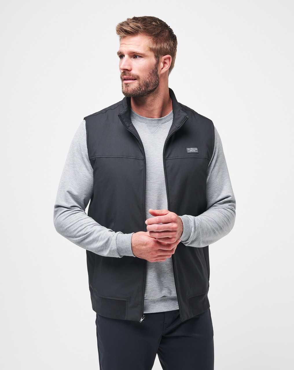 Black Travis Mathew Wanderlust Vest | ULOS92615