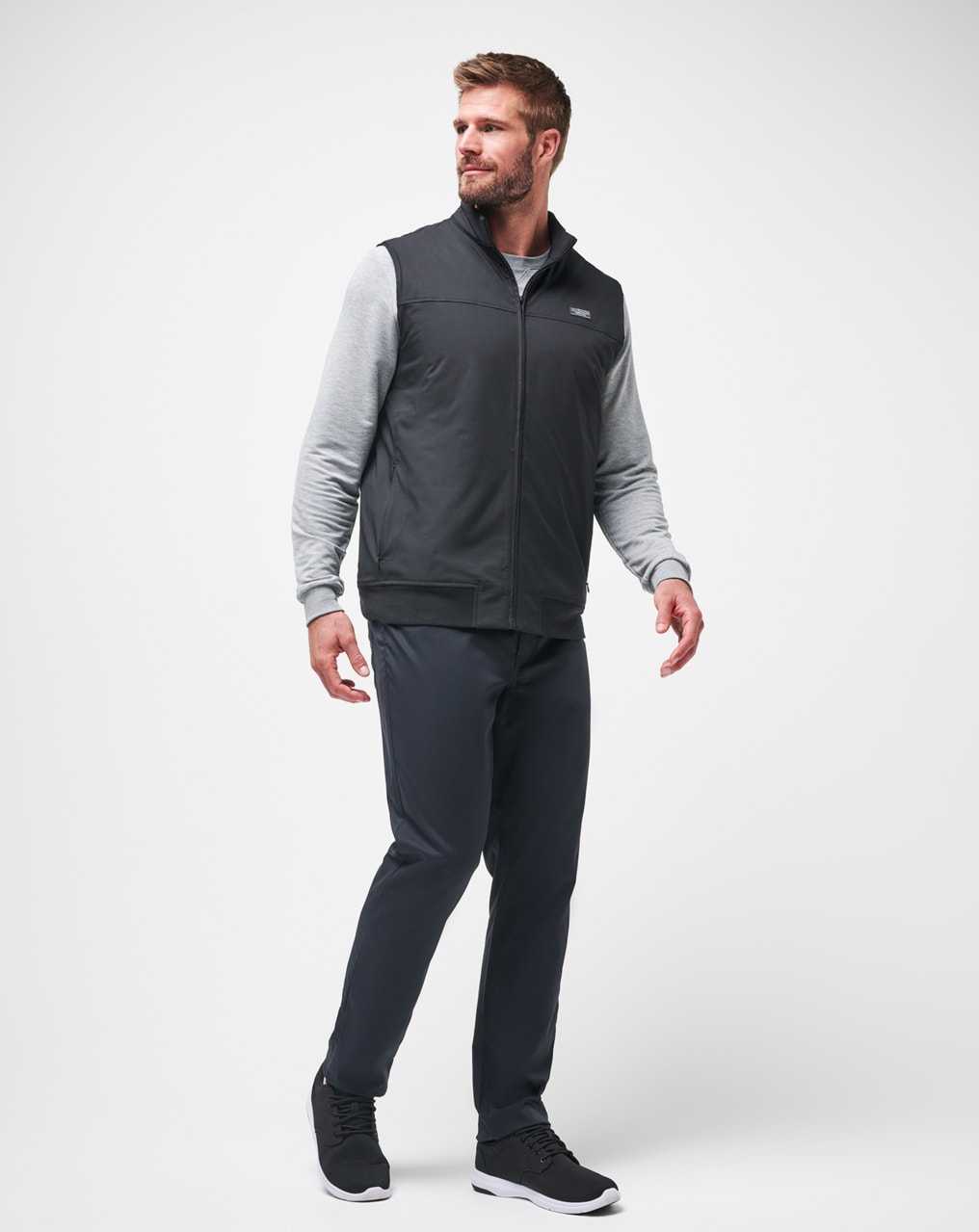 Black Travis Mathew Wanderlust Vest | ULOS92615