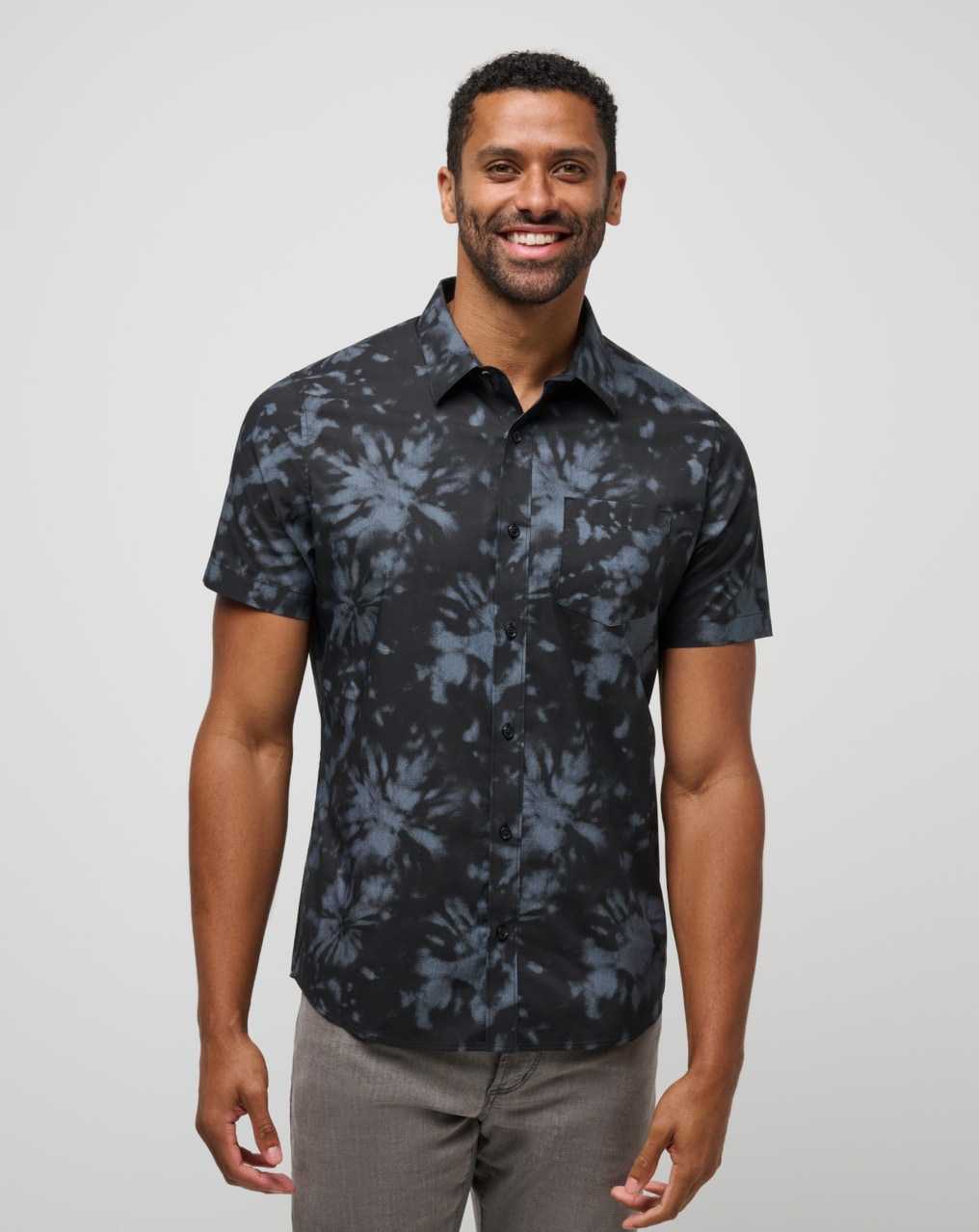 Black Travis Mathew Warmer Tides Woven Button-up | LMYE76351