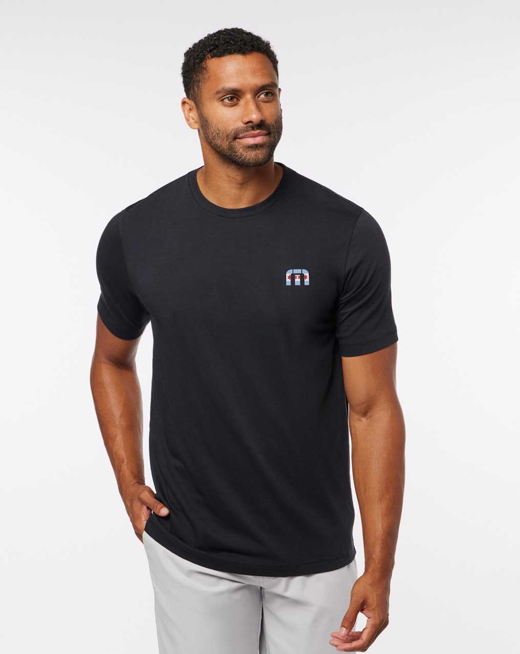 Black Travis Mathew Win At Wrigley 2.0 Tee | HVWZ90624