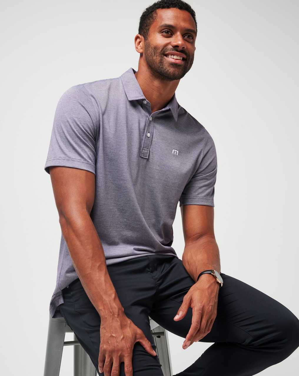 Blackberry Cordial/White Travis Mathew The Zinna Polo | ZWBL40837