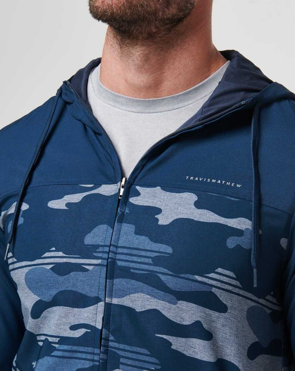 Blue Nights Travis Mathew Camo Tech Hoodie | HVXM07964