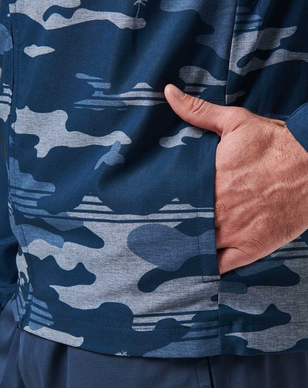 Blue Nights Travis Mathew Camo Tech Hoodie | HVXM07964