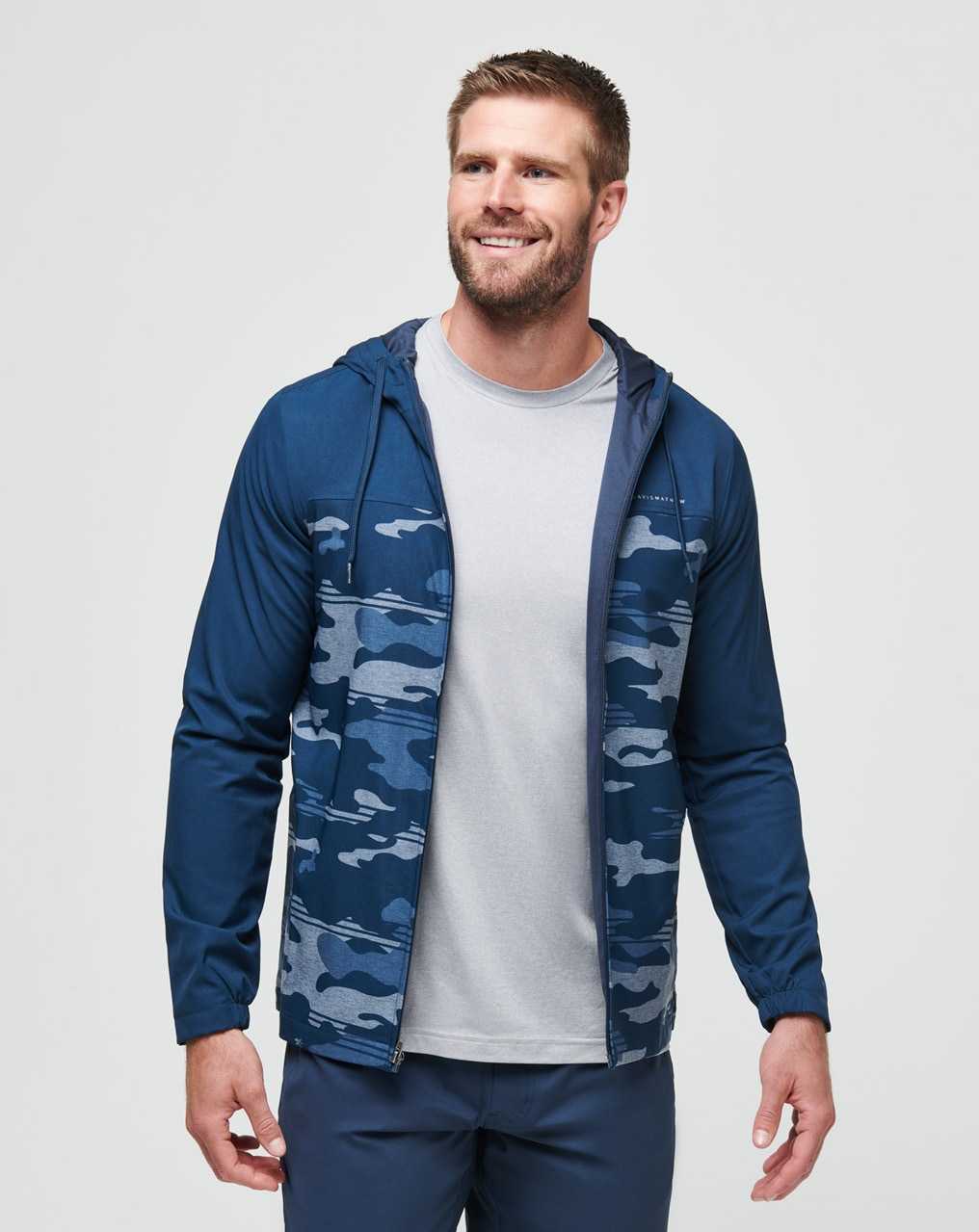 Blue Nights Travis Mathew Camo Tech Hoodie | HVXM07964