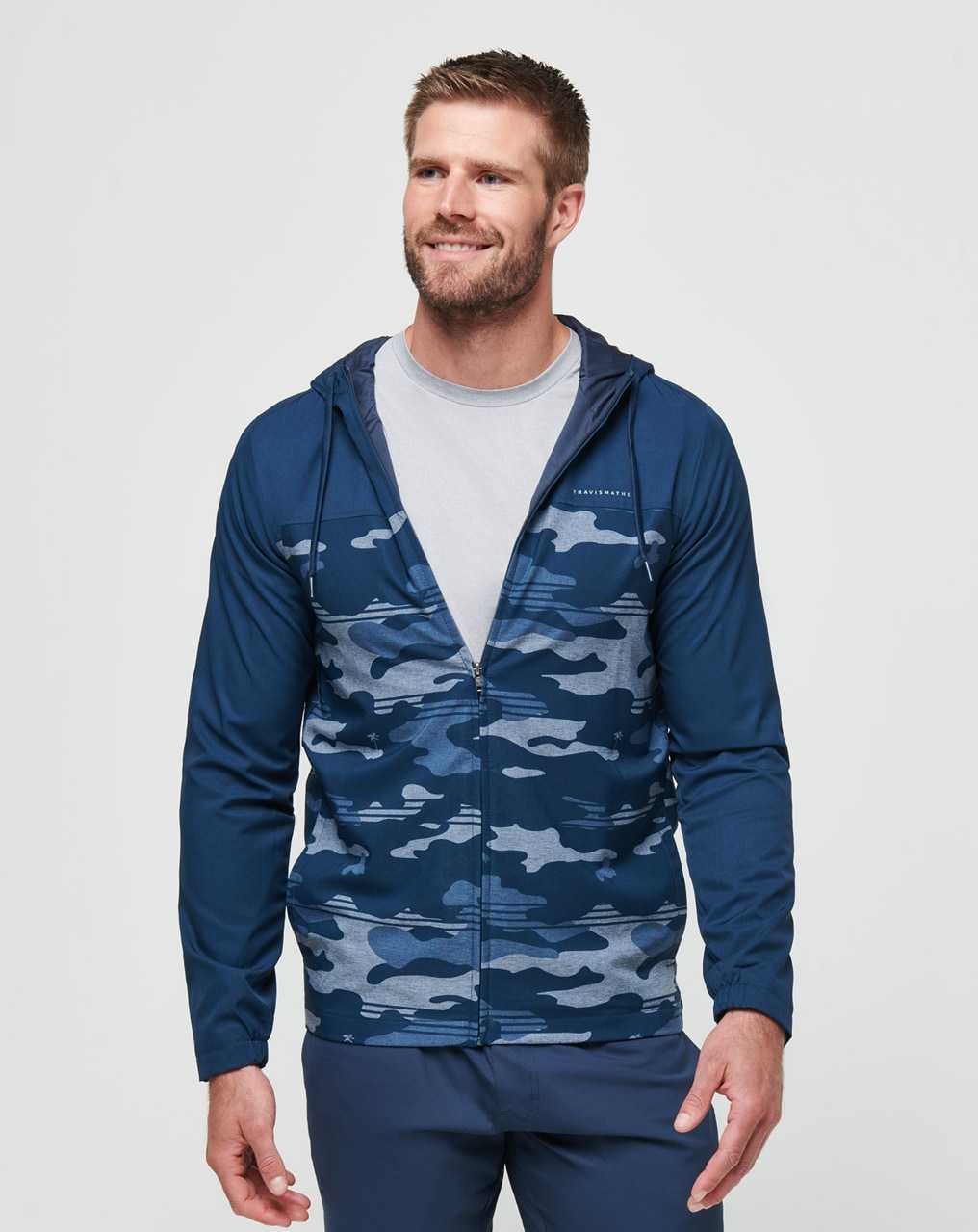 Blue Nights Travis Mathew Camo Tech Hoodie | HVXM07964