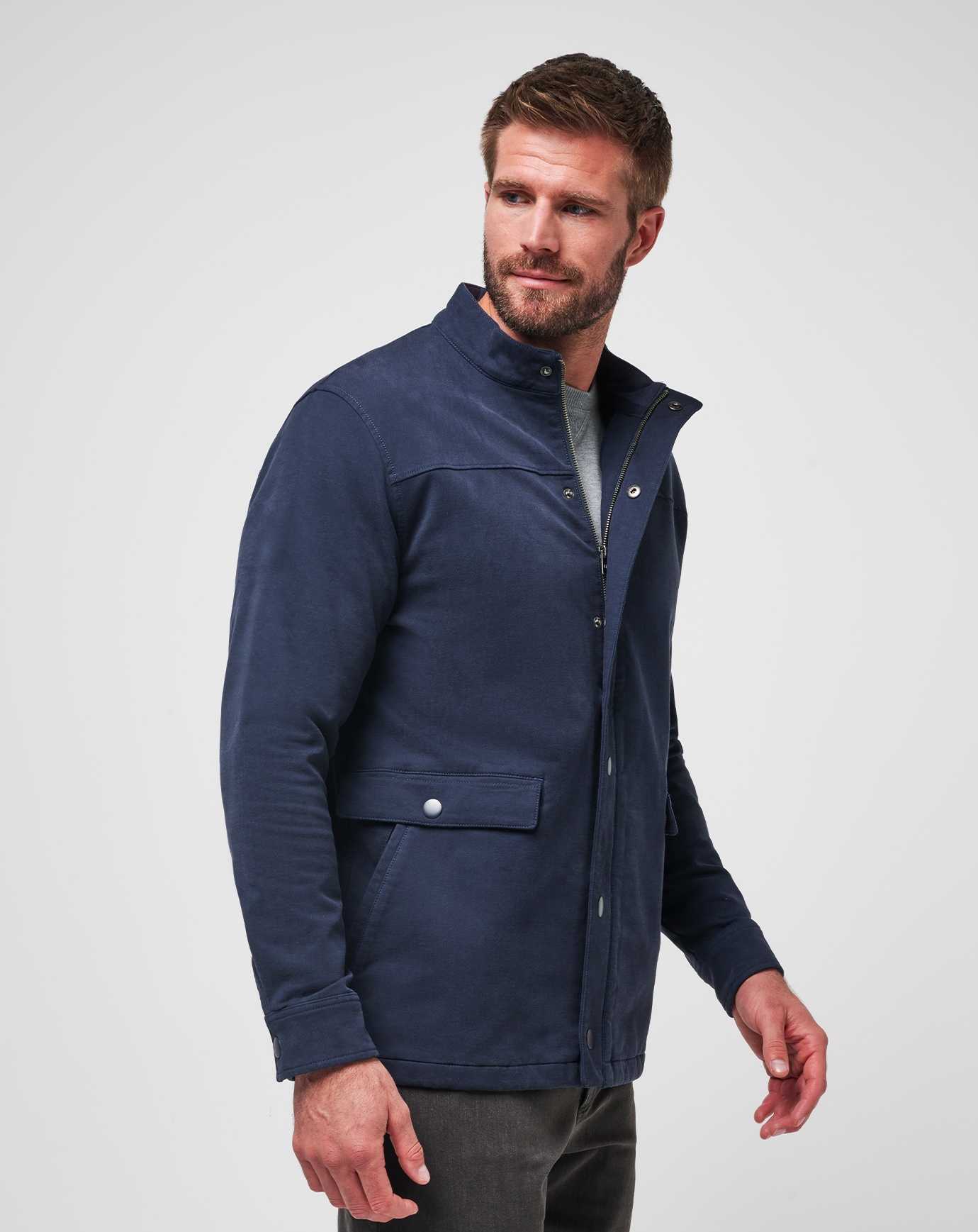 Blue Nights Travis Mathew Cloud Denim Full Zip | PTXI97681