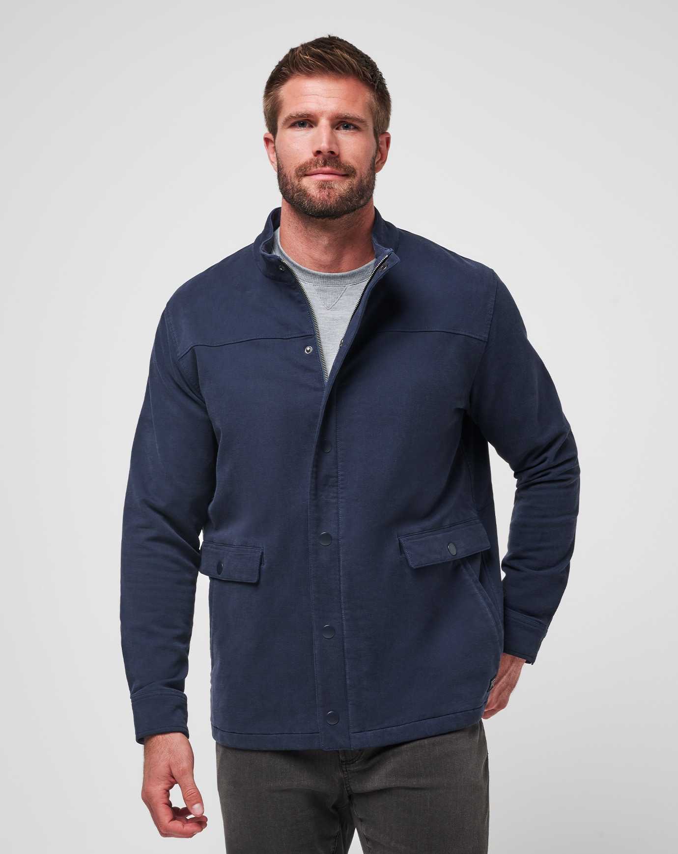 Blue Nights Travis Mathew Cloud Denim Full Zip | PTXI97681