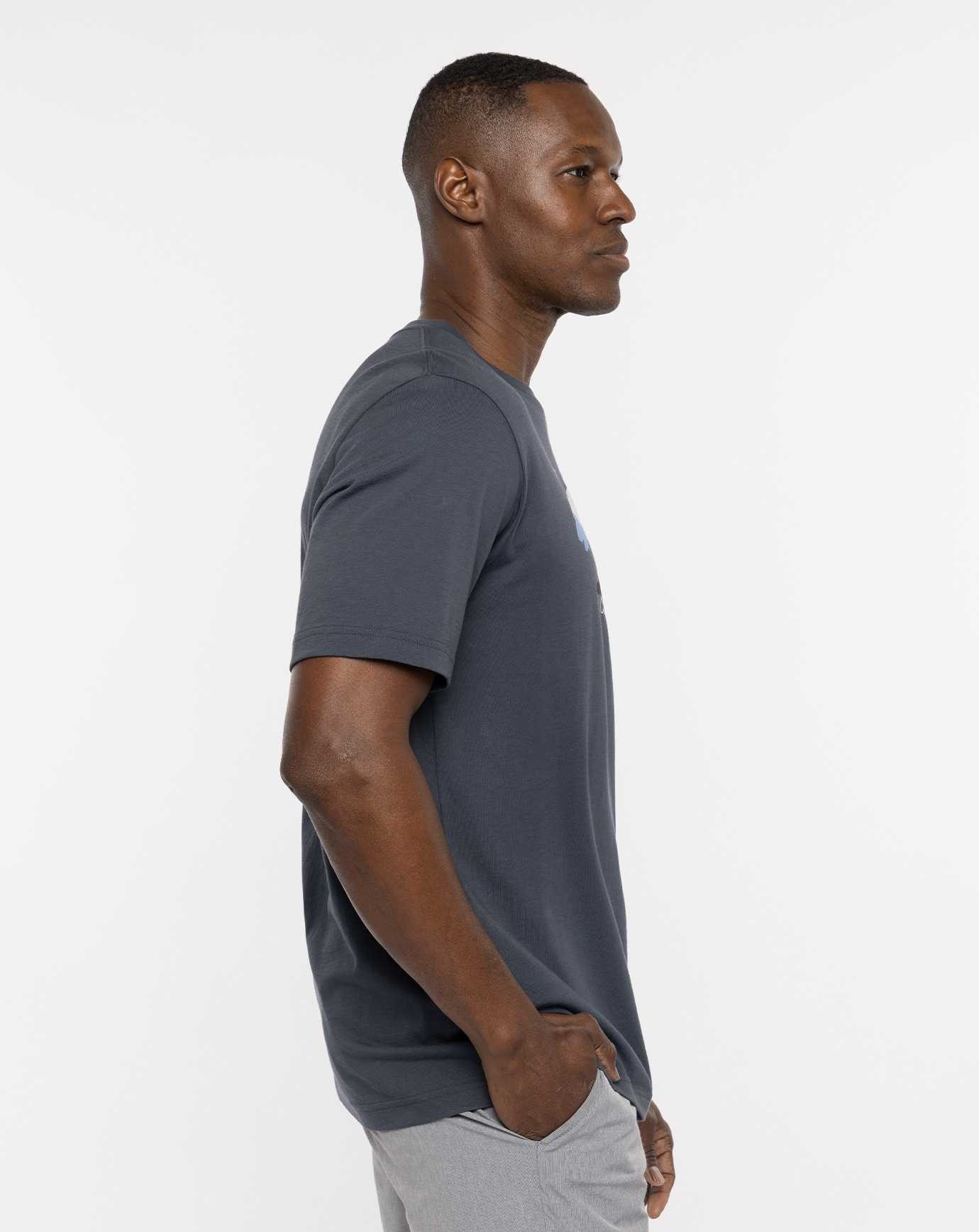 Blue Nights Travis Mathew Fog City Tee | LTRC76235