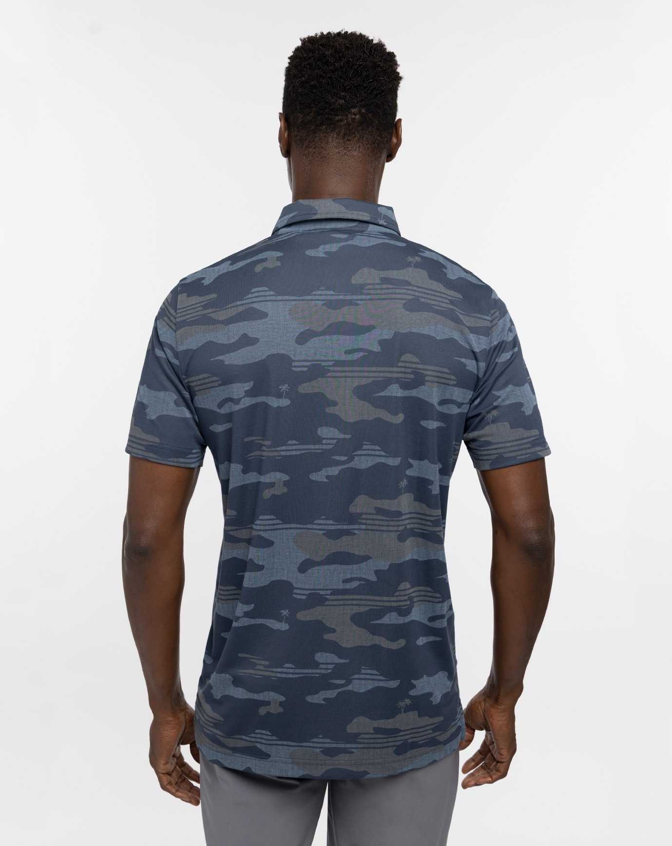 Blue Nights Travis Mathew Open Camo Polo | VWGK61480