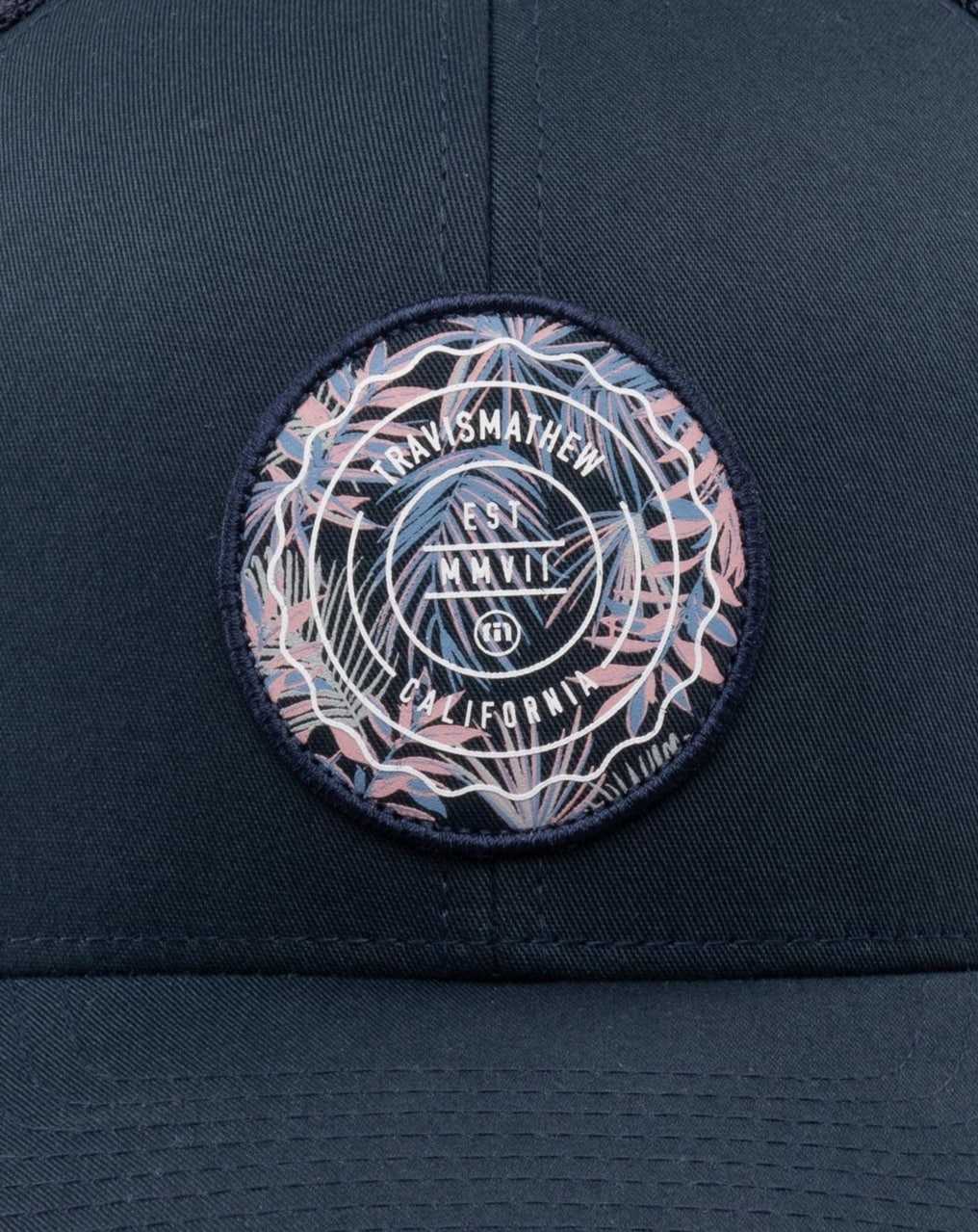 Blue Nights Travis Mathew The Patch Floral Snapback Hat | TADM02649