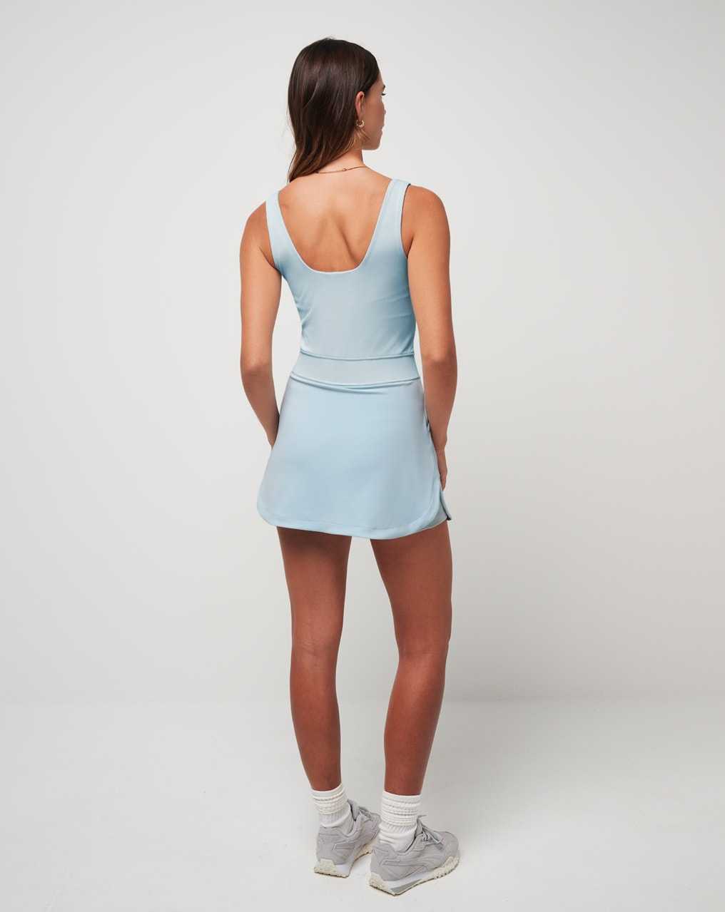 Celestial Blue Travis Mathew Secret Plans Moveknit Skort | TEID54076