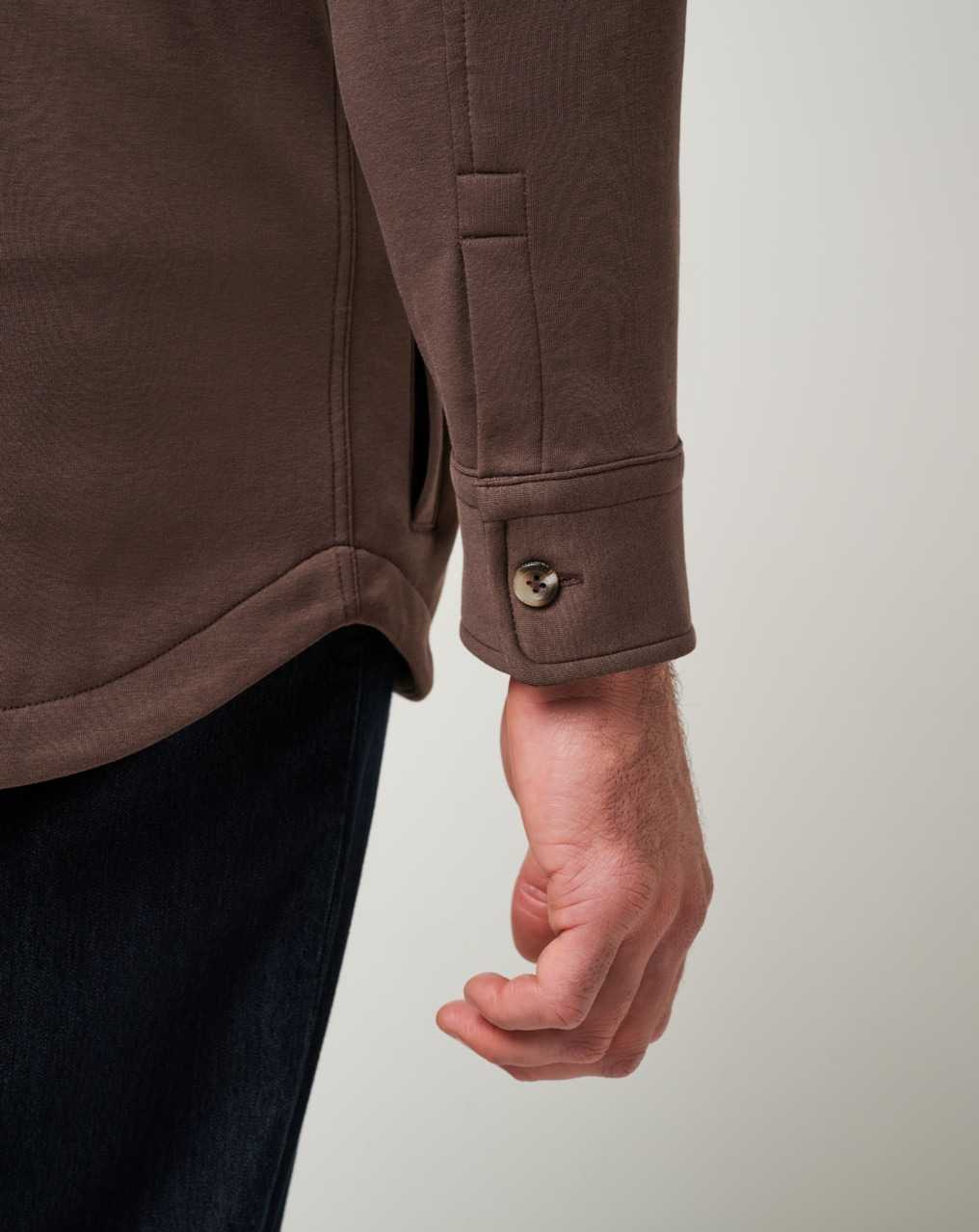 Chocolate Travis Mathew Cloud Shirt Jacket | QZVY82147