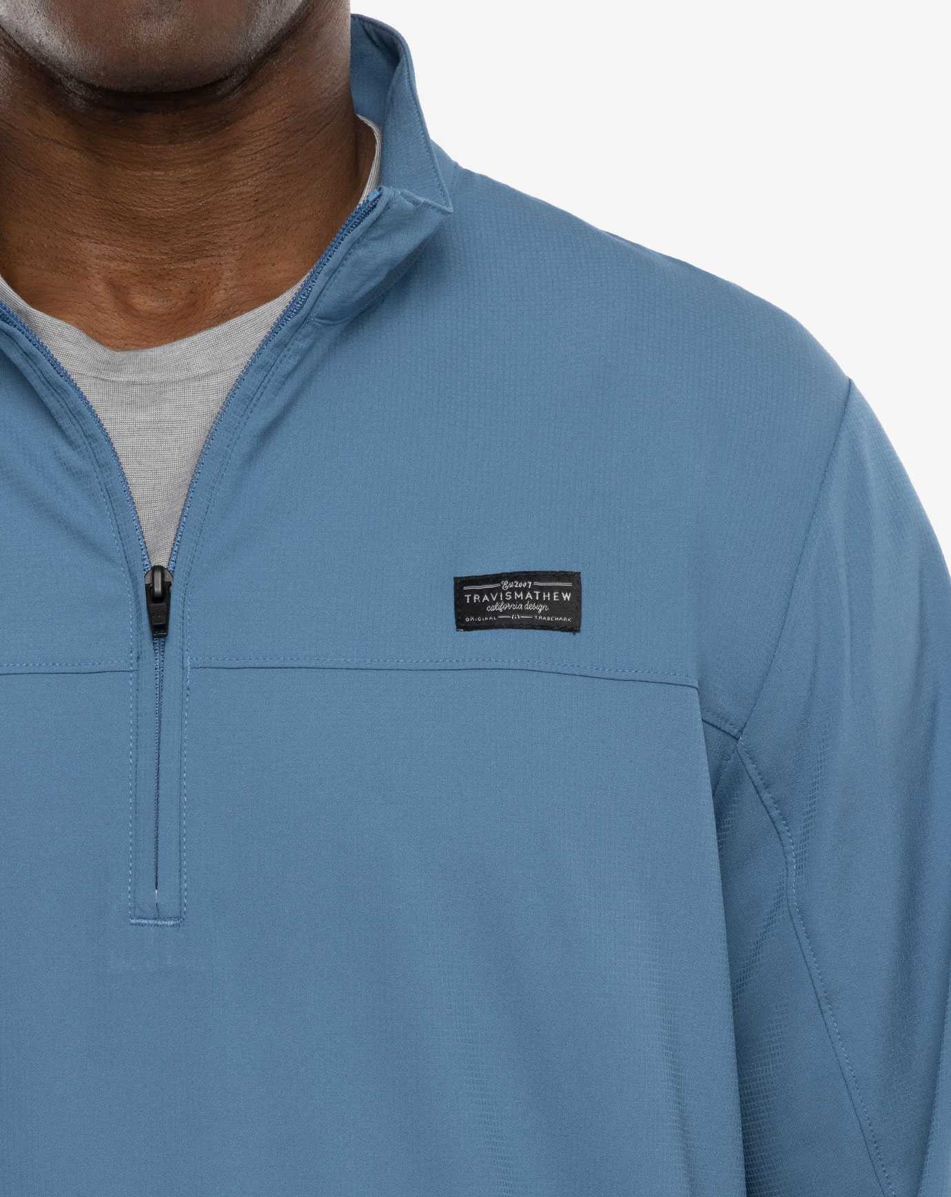 Copen Blue Travis Mathew Wanderlust Quarter Zip | IKNV87436