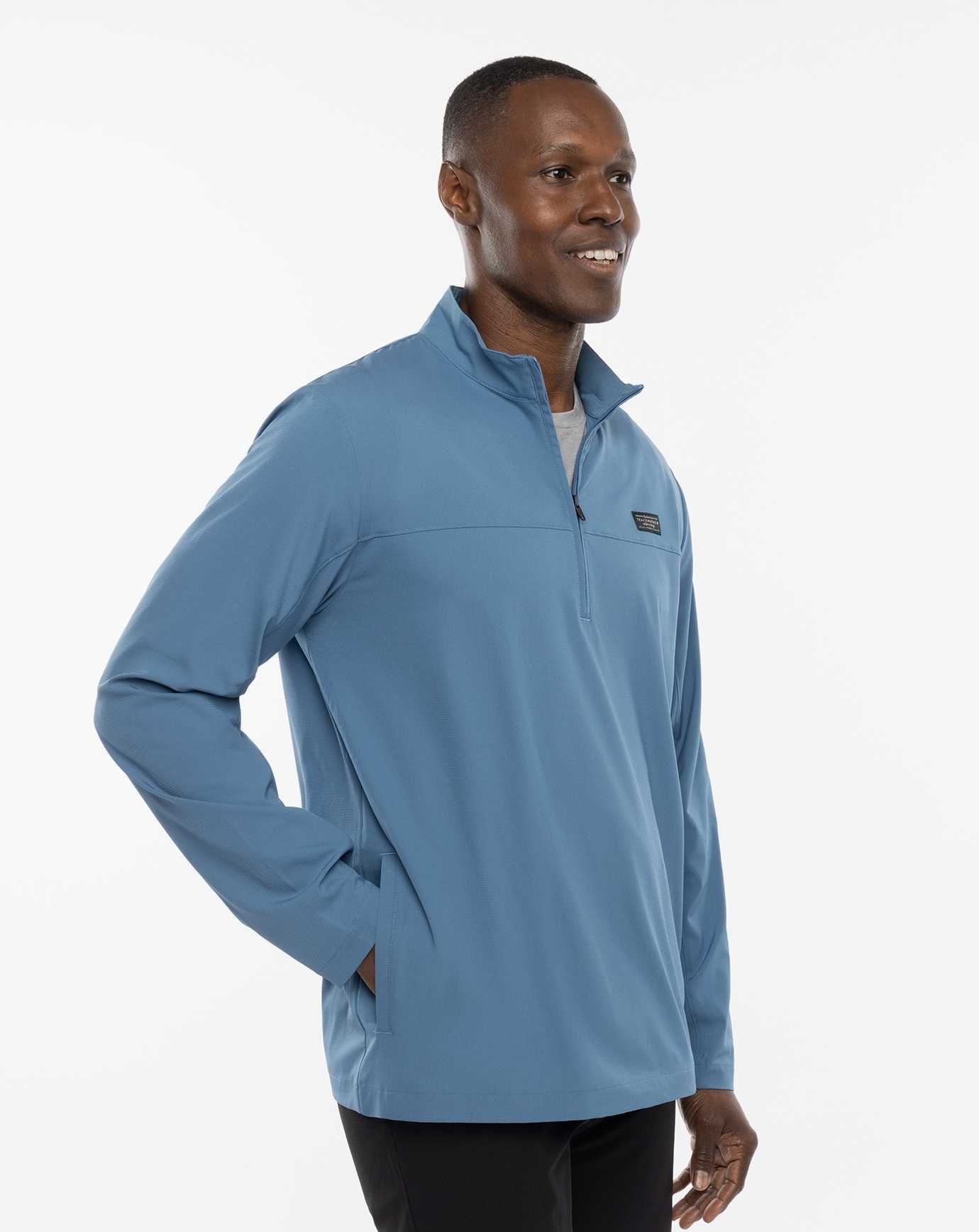 Copen Blue Travis Mathew Wanderlust Quarter Zip | DGVZ70345