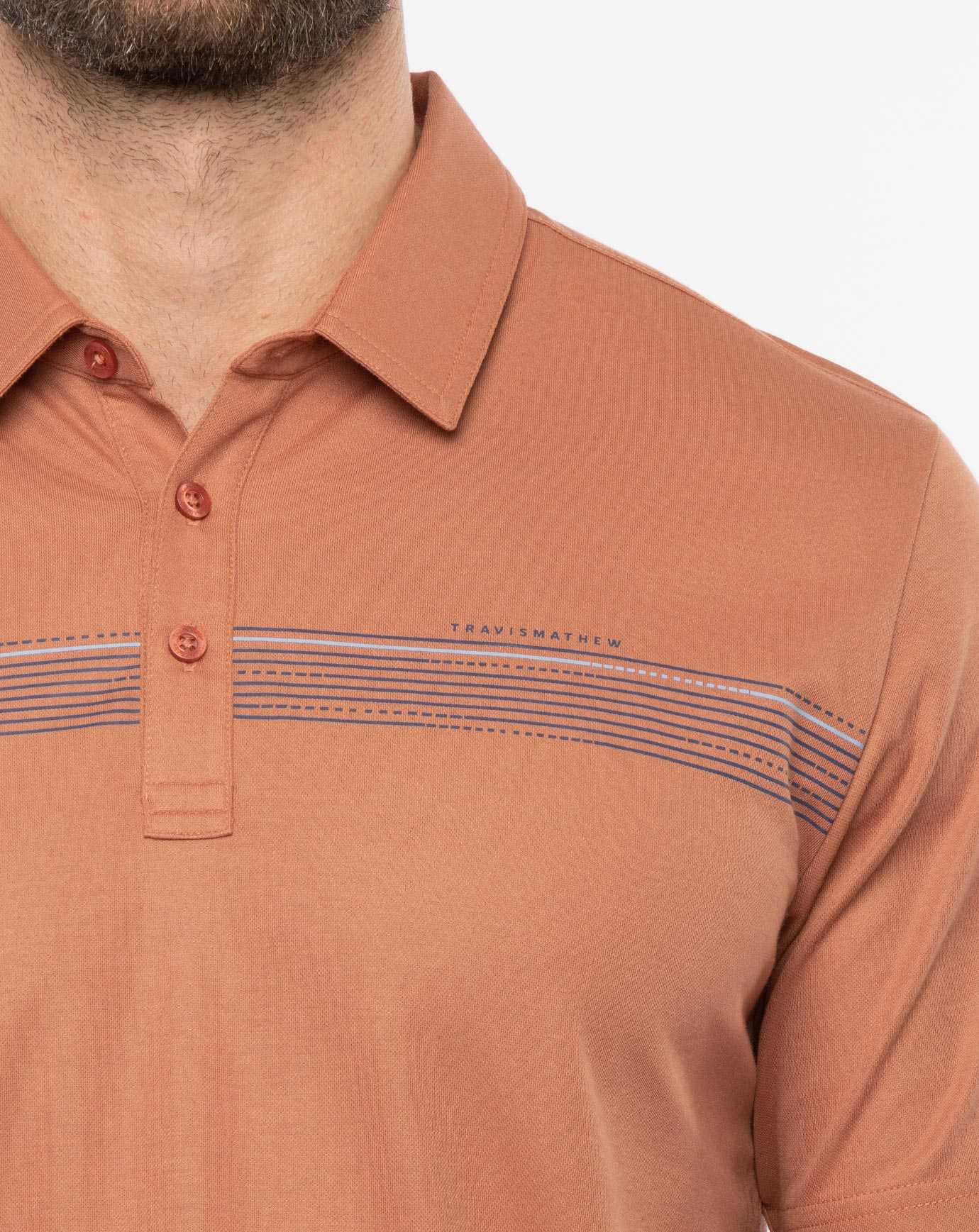 Copper Travis Mathew Dry Dock Polo | YMZV37548