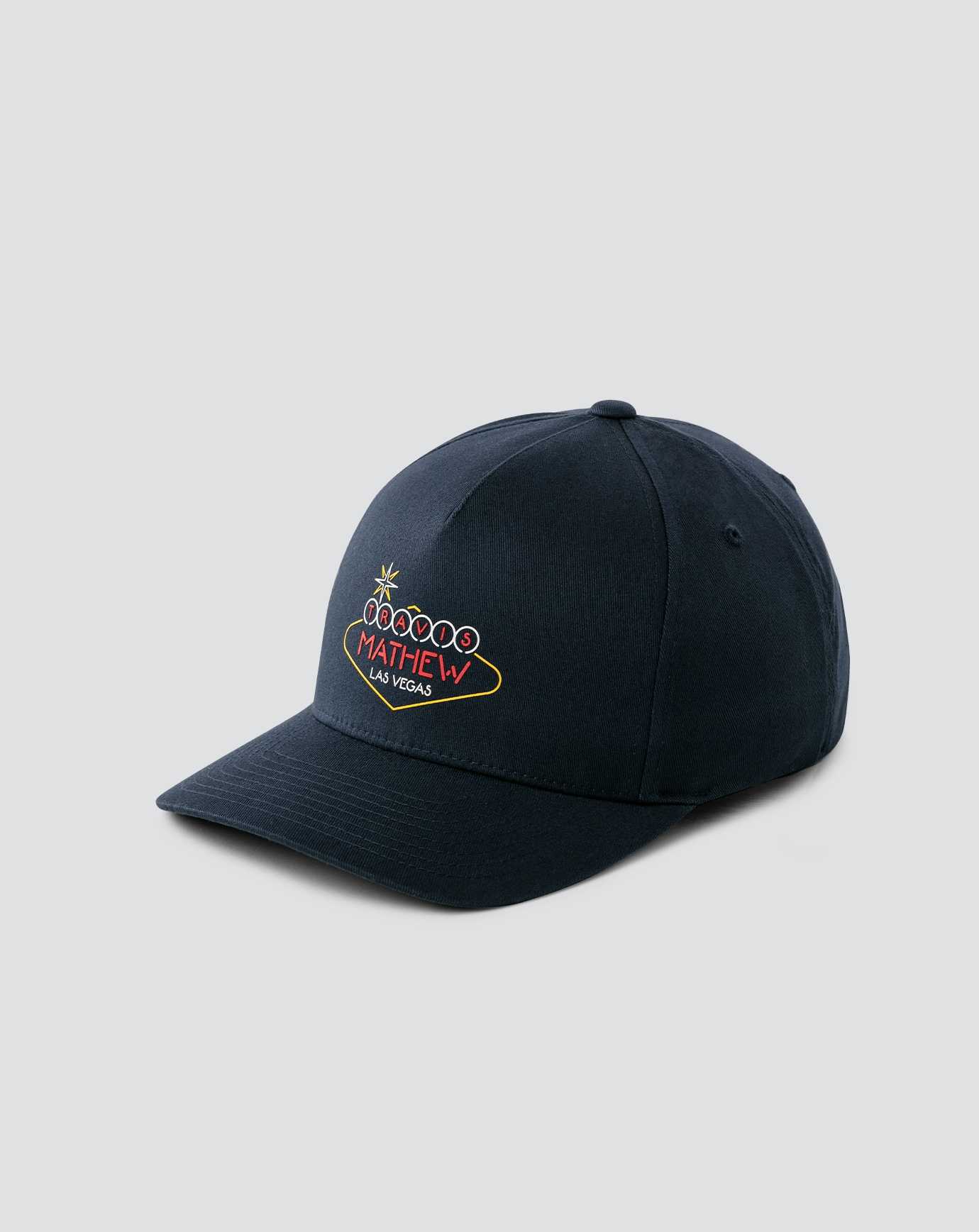 Dark Blue Travis Mathew Neon Magic Snapback Hat | KPUQ31749