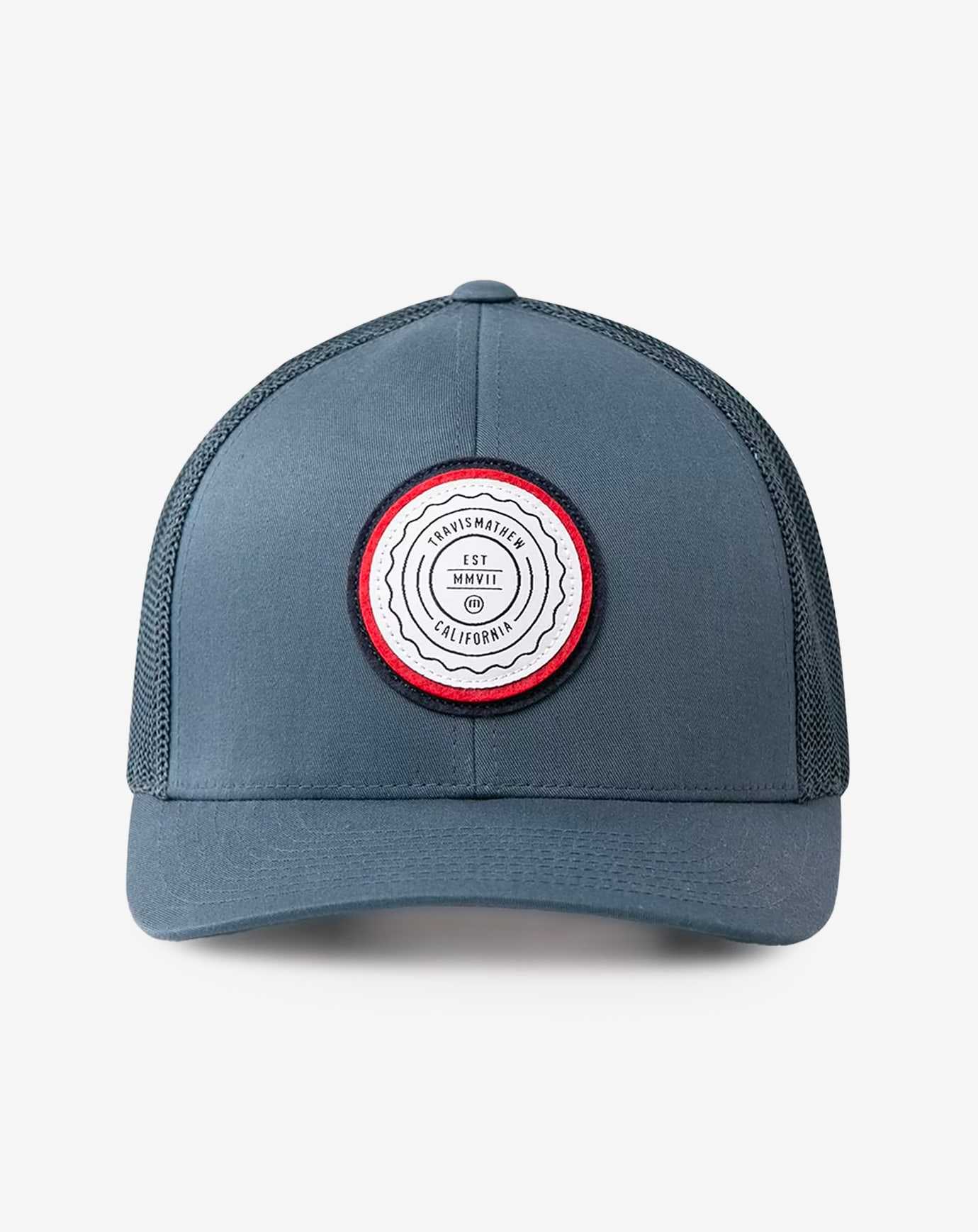 Dark Blue Travis Mathew The Patch Snapback Hat | XUTY61472