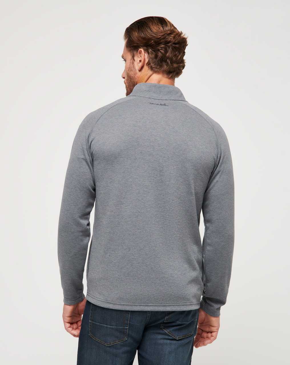 Dark Grey Travis Mathew Upgraded Quarter Zip | WCIK62817