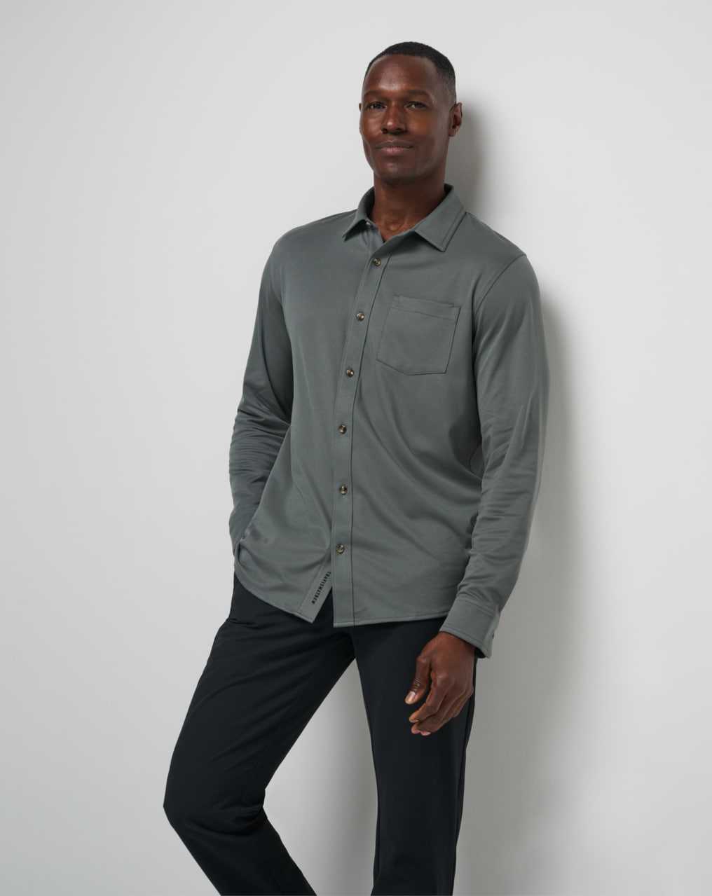 Dark Olive Travis Mathew Evening Bonfire Button-up | OZNP86375