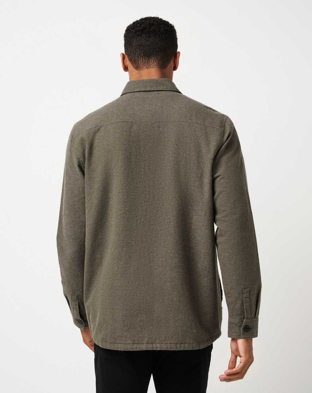 Dark Olive Travis Mathew Halfway There Shirt Jacket | DMFX90436