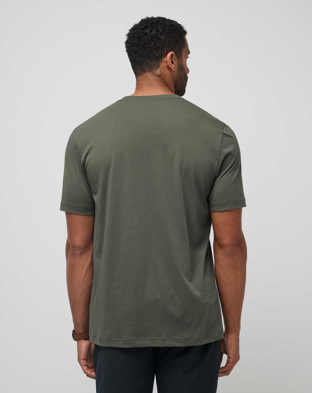 Dark Olive Travis Mathew Port Planner Tee | YBMH53740