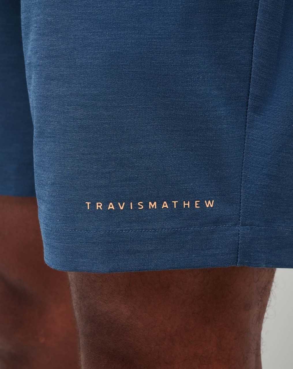 Dark Teal Tiki Travis Mathew Tech Chino Short 8in | XVPG65394