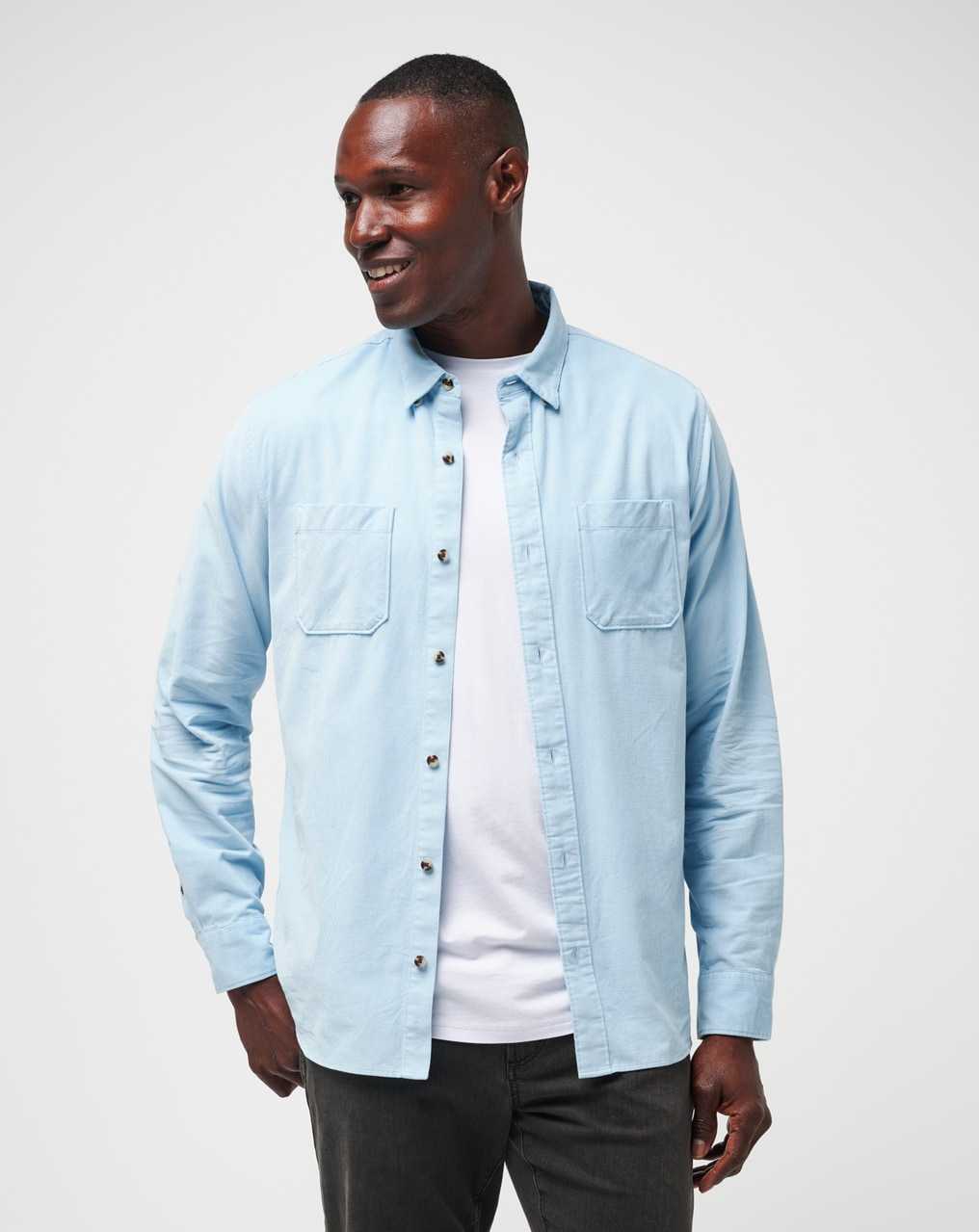 Dream Blue Travis Mathew Barrel Of Laughs Button-up | DIPE90657