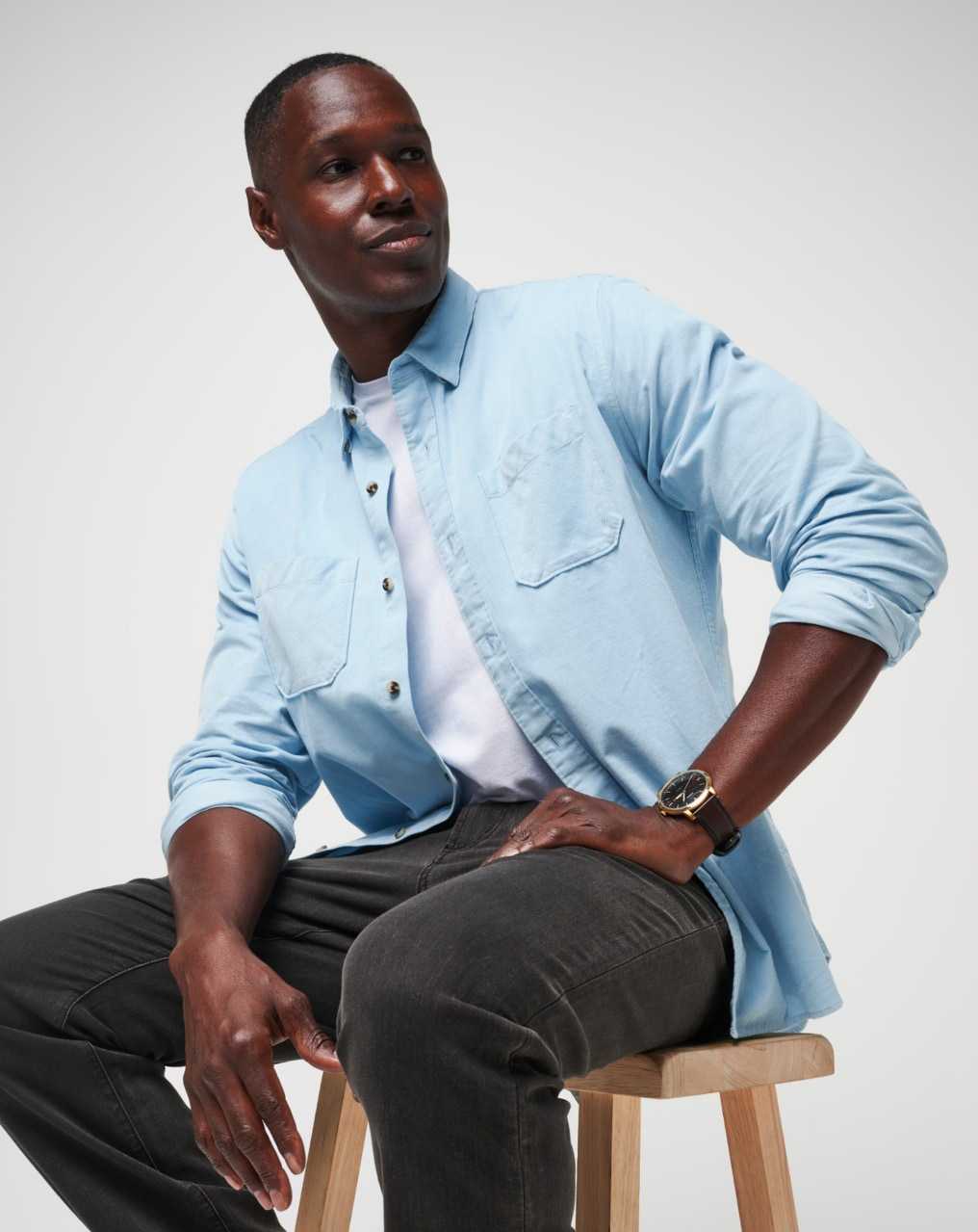 Dream Blue Travis Mathew Barrel Of Laughs Button-up | DIPE90657