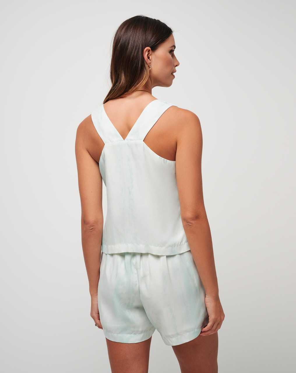 Dusty Aqua Travis Mathew Late Night, Just Right Tank | IAOE80347