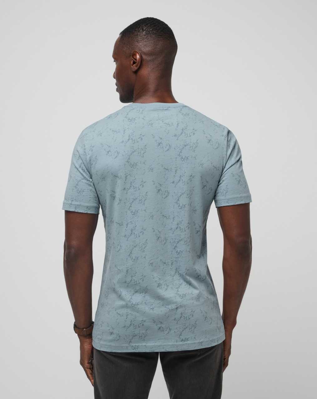 Dusty Blue Travis Mathew Warmer Tides Pocket Tee | FXZO70184