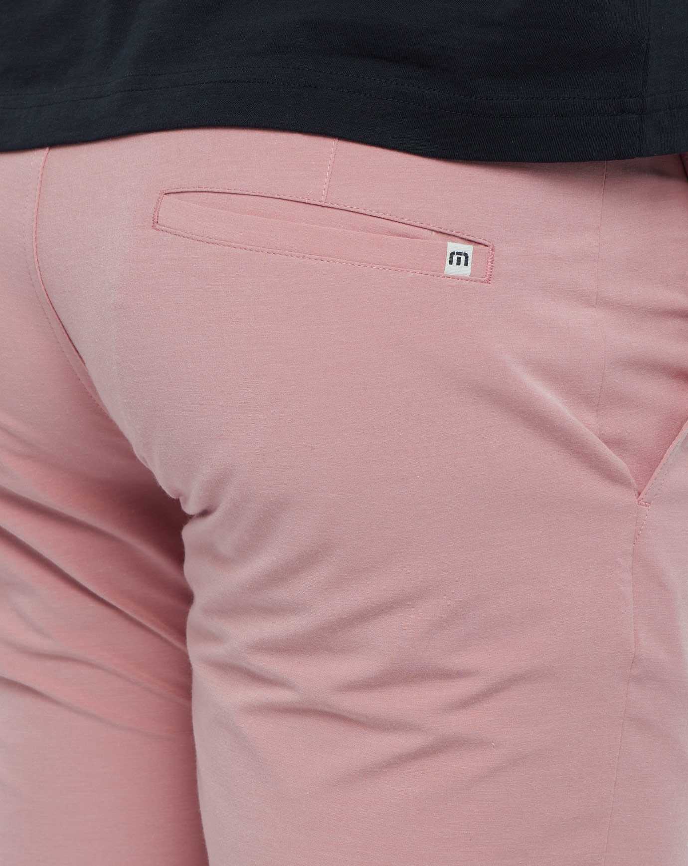 Dusty Rose Canvas Travis Mathew Bermuda Short 8in | RAWY10962