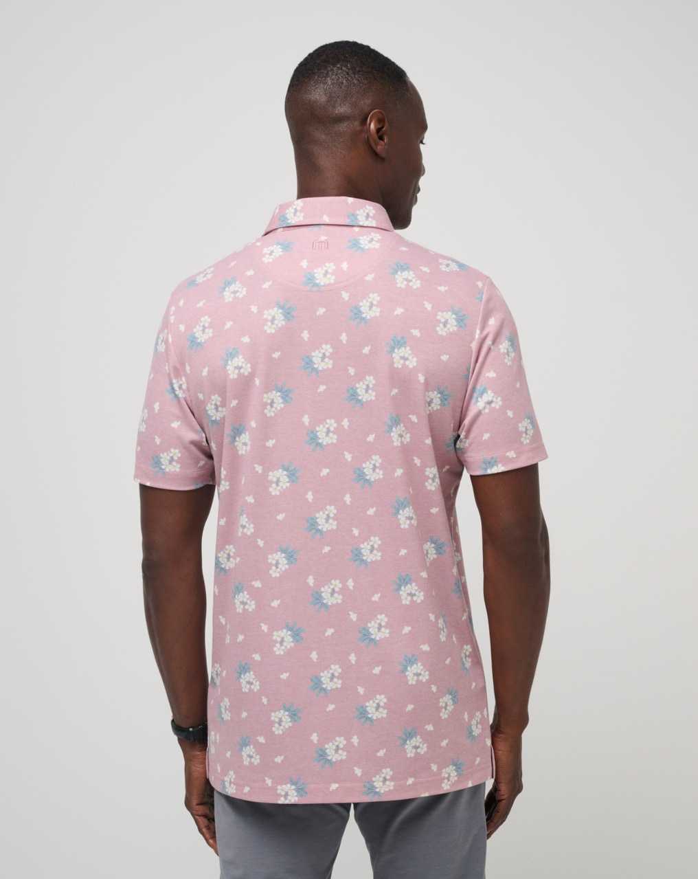 Dusty Rose Travis Mathew Arbor Wave Polo | HVPI83105