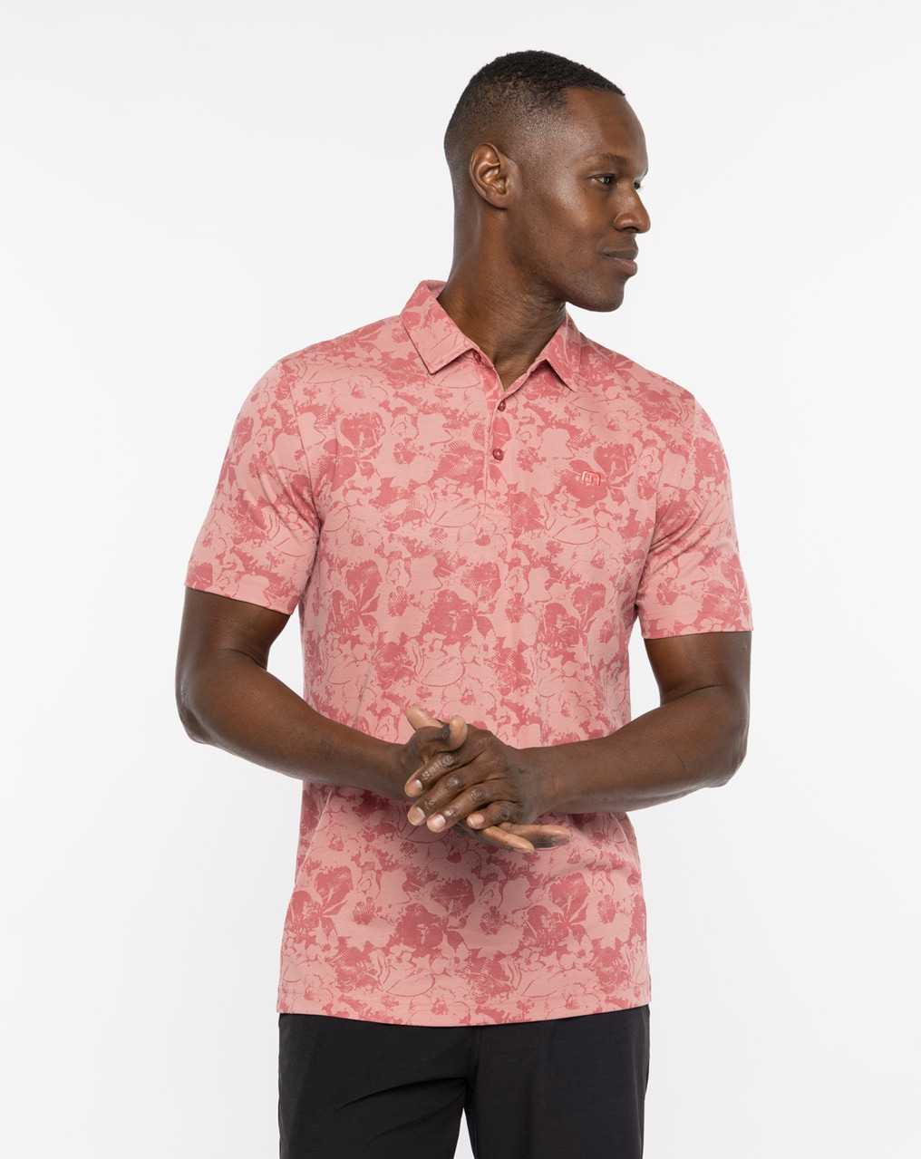 Dusty Rose Travis Mathew Cactus Fruit Polo | FAXD59347