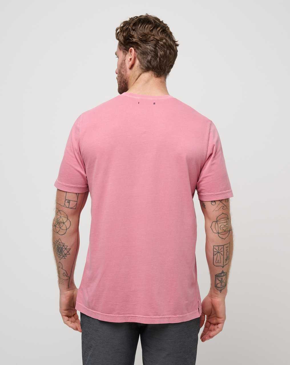 Dusty Rose Travis Mathew Name Association Tee | AJSN04729