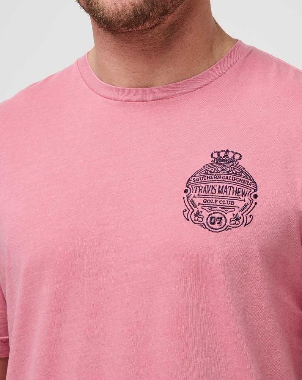 Dusty Rose Travis Mathew Name Association Tee | AJSN04729