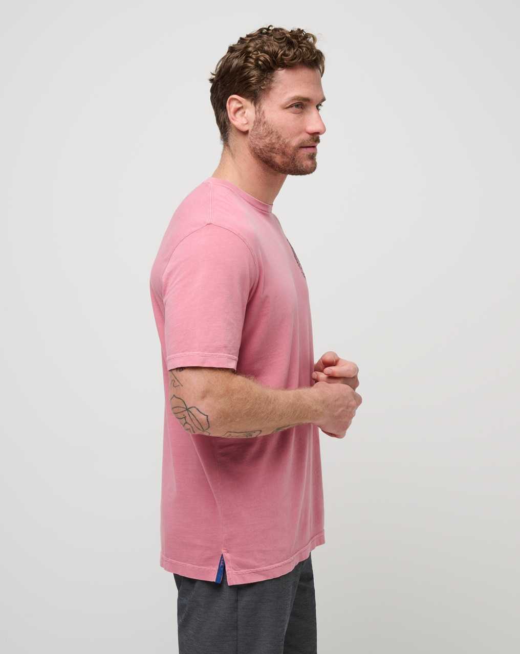 Dusty Rose Travis Mathew Name Association Tee | AJSN04729