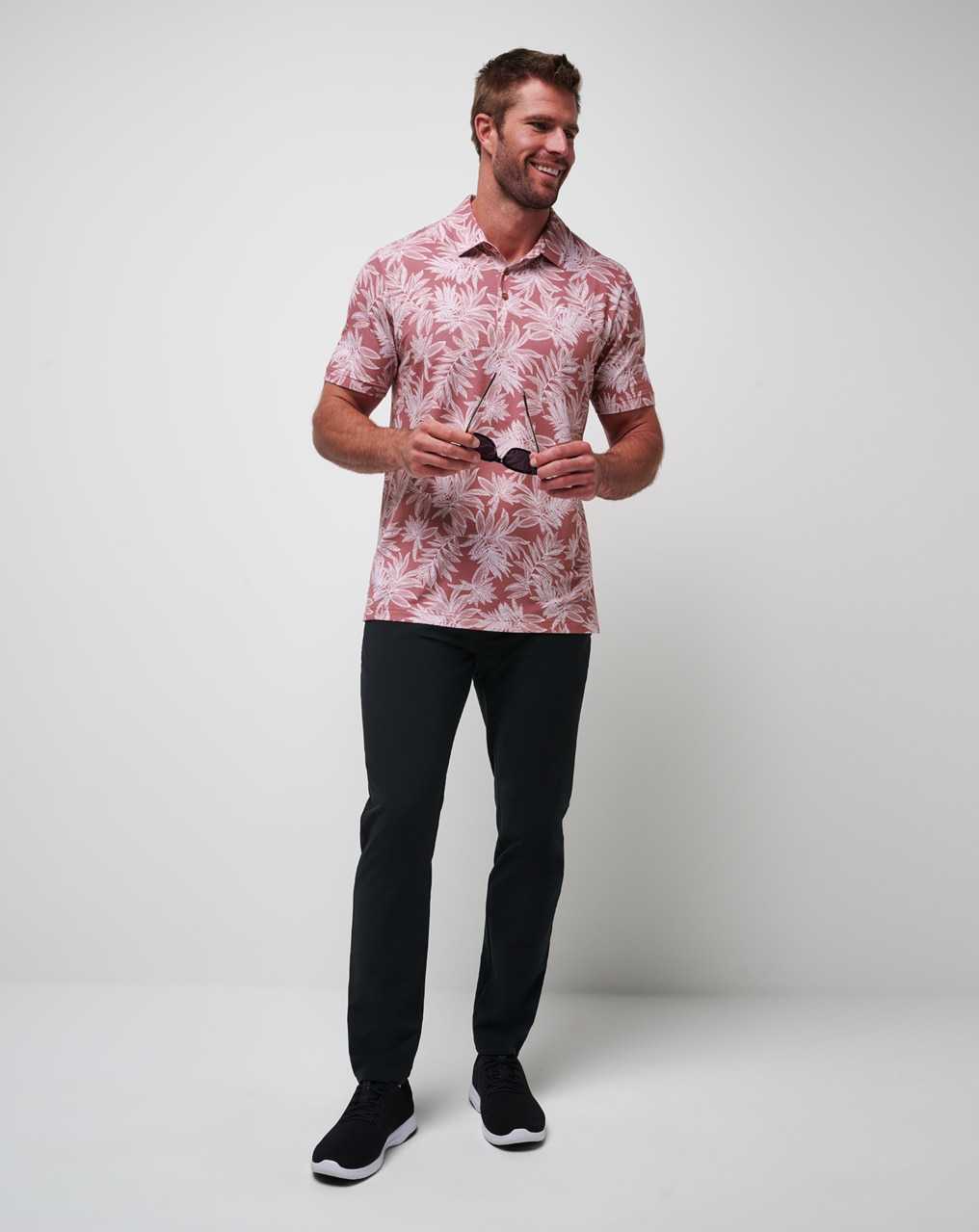 Earth Red Travis Mathew Sea Journey Polo | PDQA10724