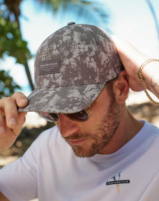 Grey Travis Mathew Pineapple Please Snapback Hat | JGCE16349