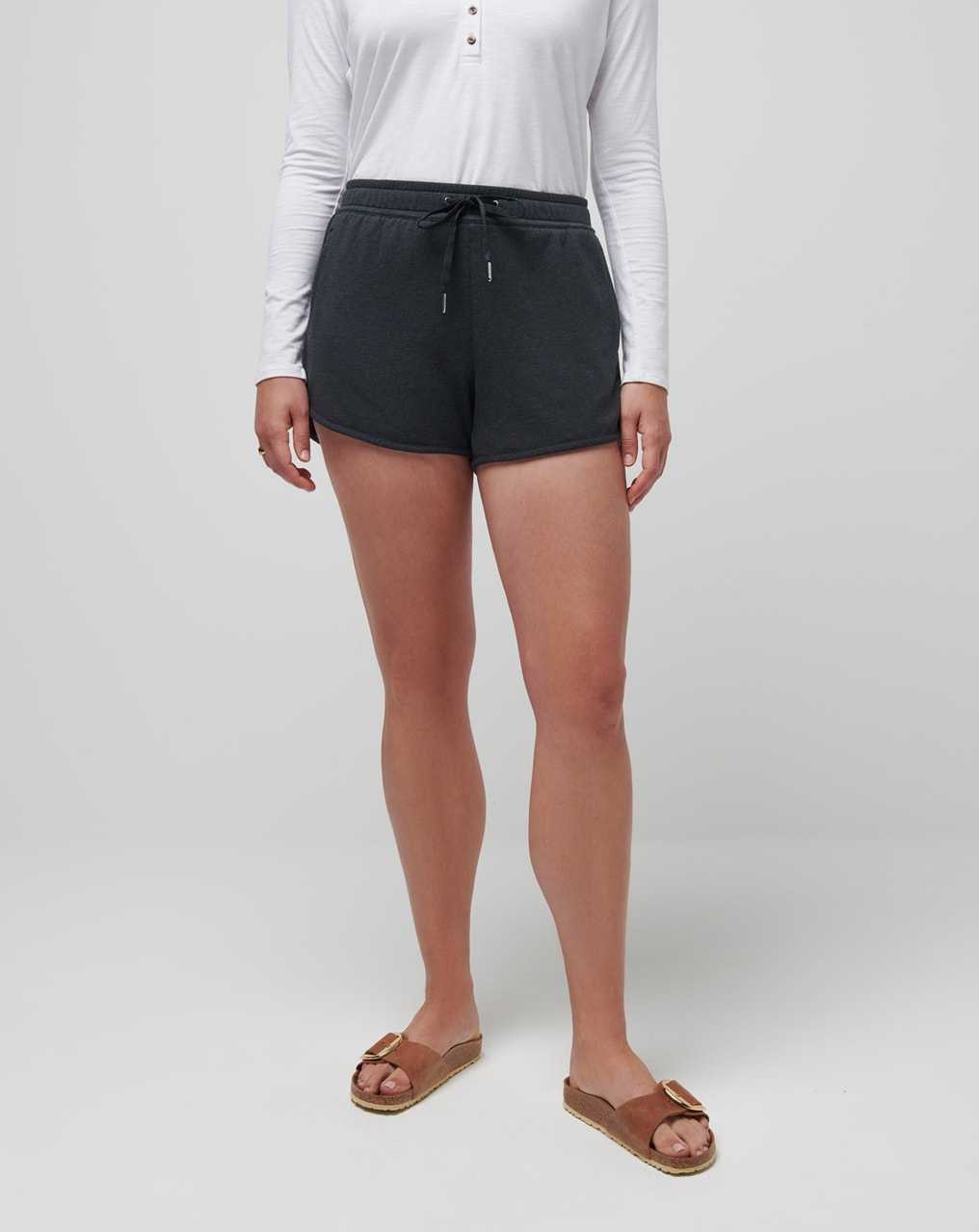 Heather Black Travis Mathew Cloud Fleece Short 2.0 | BKPE06319